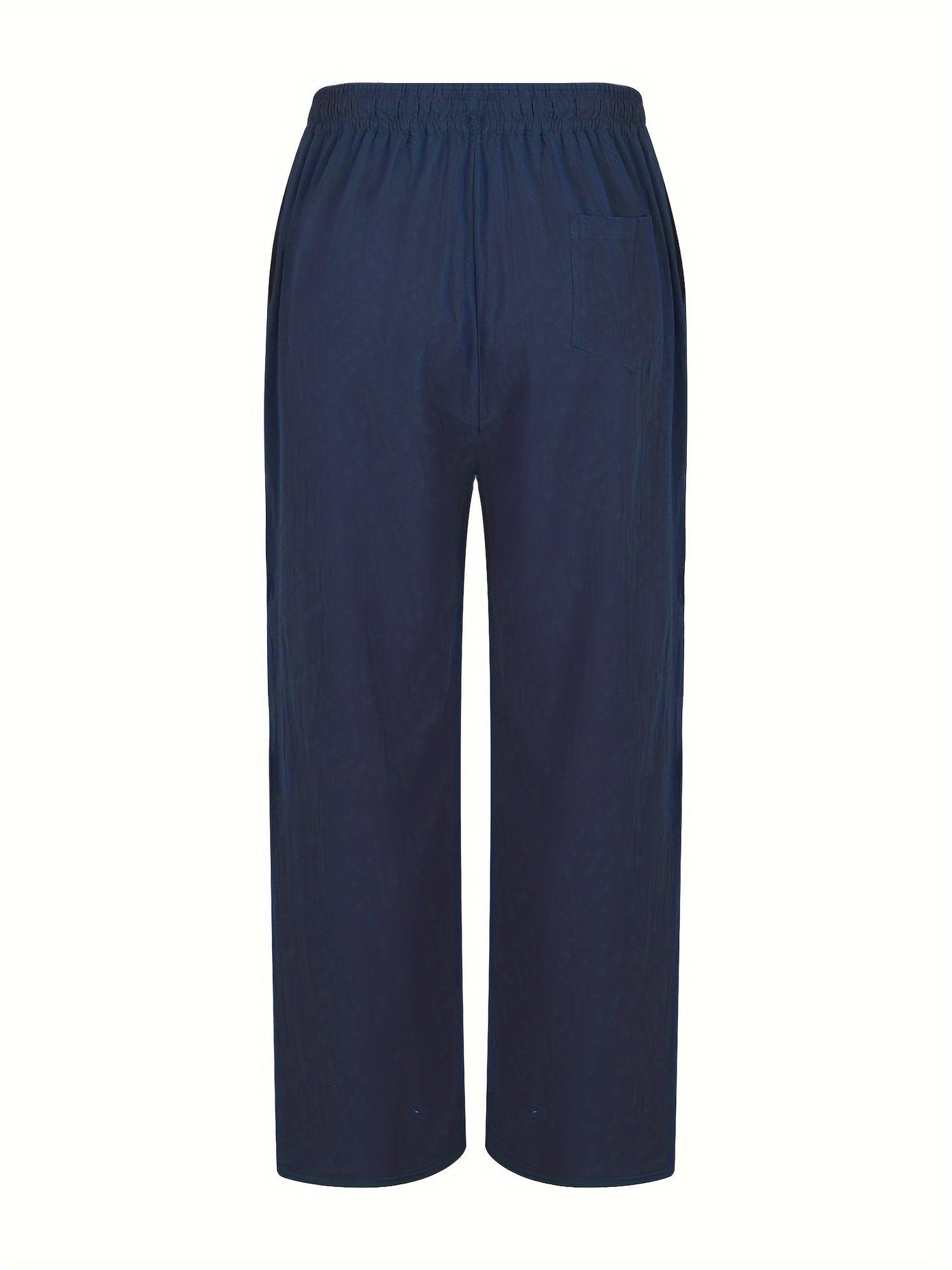 Pantalon en Lin Homme Beige Taille M Respirant-6