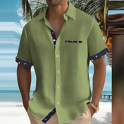 Liam – Chemise d'été à manches courtes pour homme | Respirante et élégante