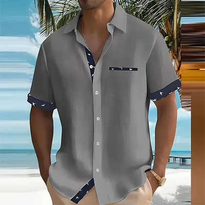 Liam – Chemise d'été à manches courtes pour homme | Respirante et élégante
