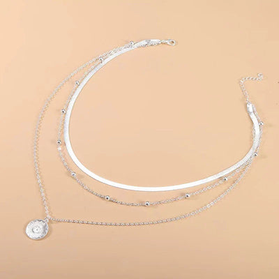 Collier à triple argent-3