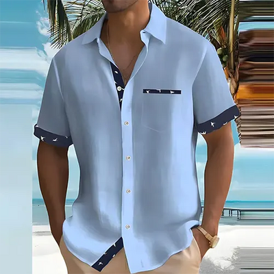 Liam – Chemise d'été à manches courtes pour homme | Respirante et élégante