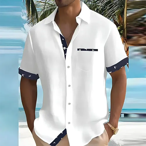 Liam – Chemise d'été à manches courtes pour homme | Respirante et élégante
