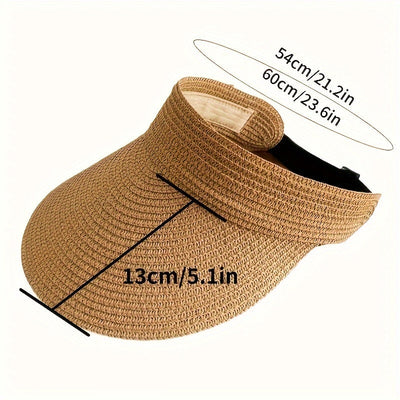 Visière de soleil pliable avec large bord