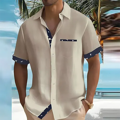 Liam – Chemise d'été à manches courtes pour homme | Respirante et élégante