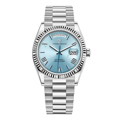 Luxury Men's Automatic Watch - acier inoxydable, auto-évacuation, fonction de calendrier - style pour chaque occasion-2