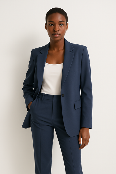 Tailleur Femme Élégant – Blazer Chic et Pantalon Ajusté