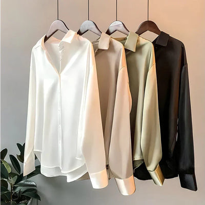 Chemise en soie pour femme – Élégance et confort intemporel
