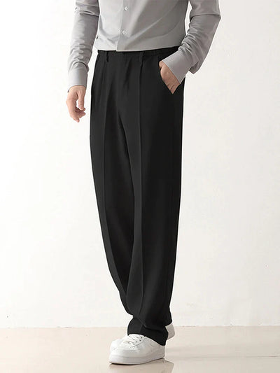 Pantalon Drapé Homme – Coupe Ample et Formelle
