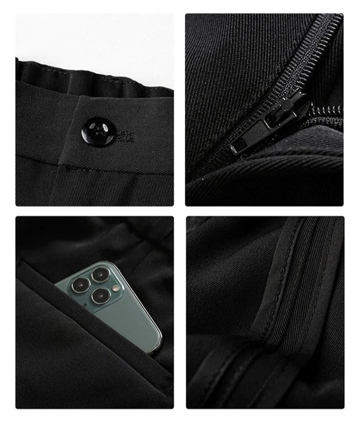 Pantalon Drapé Homme – Coupe Ample et Formelle