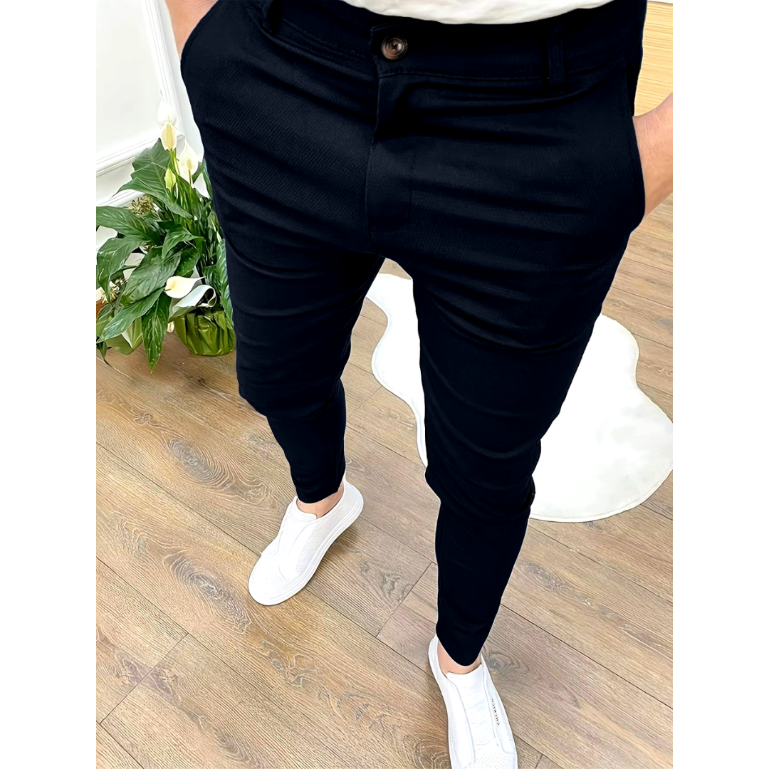 Pantalon d'affaires élégant pour hommes - confortable et polyvalent-3