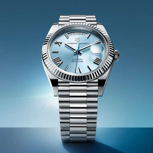 Luxury Men's Automatic Watch - acier inoxydable, auto-évacuation, fonction de calendrier - style pour chaque occasion-1