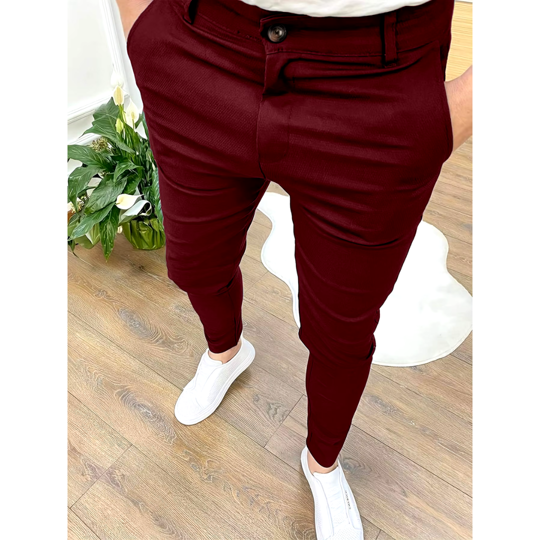 Pantalon d'affaires élégant pour hommes - confortable et polyvalent-5
