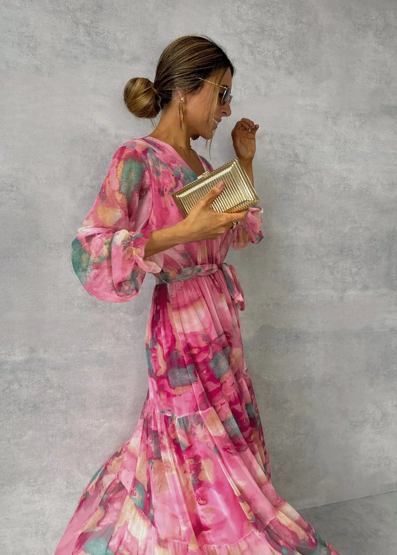 Robe Longue Femme – Manches Longues pour l’Été