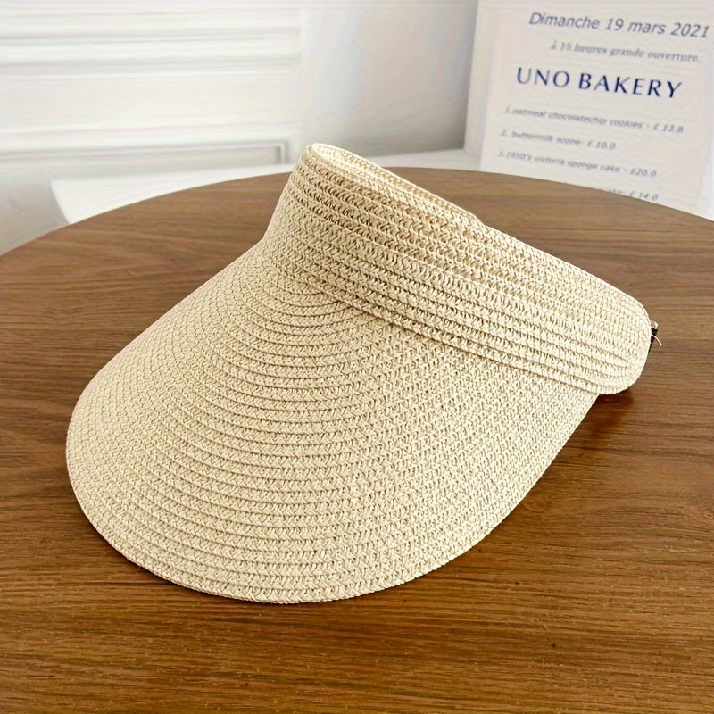 Visière de soleil pliable avec large bord