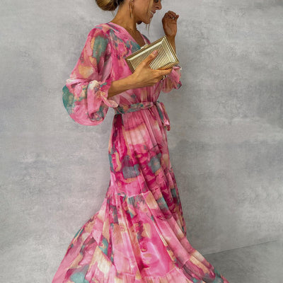 Robe Longue Femme – Manches Longues pour l’Été