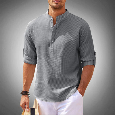 Variant image for Chemise Homme Bleu Taille M Coton Élégante-41