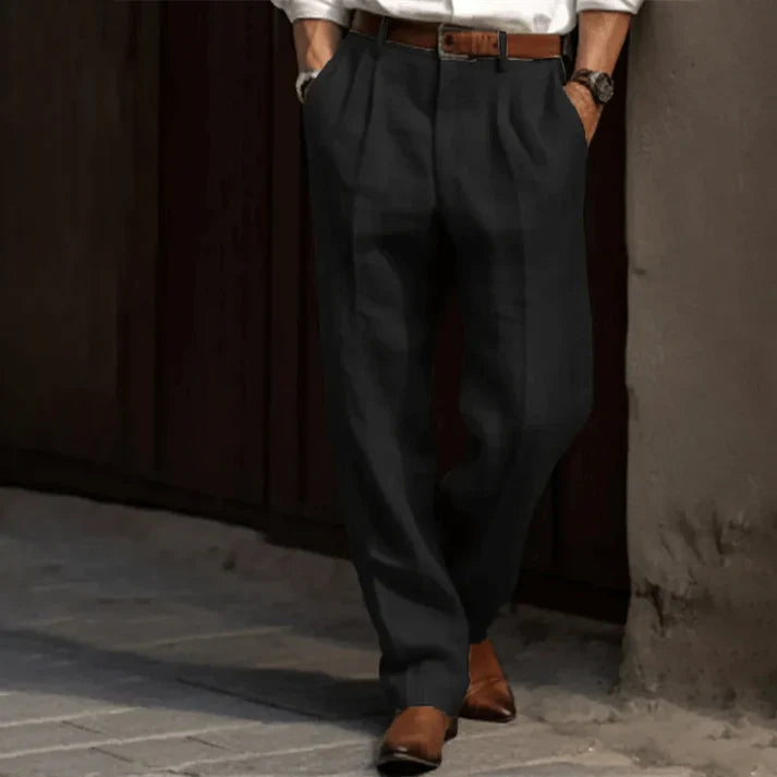 Pantalon Homme Rétro Rayé Taille L Polyester-3