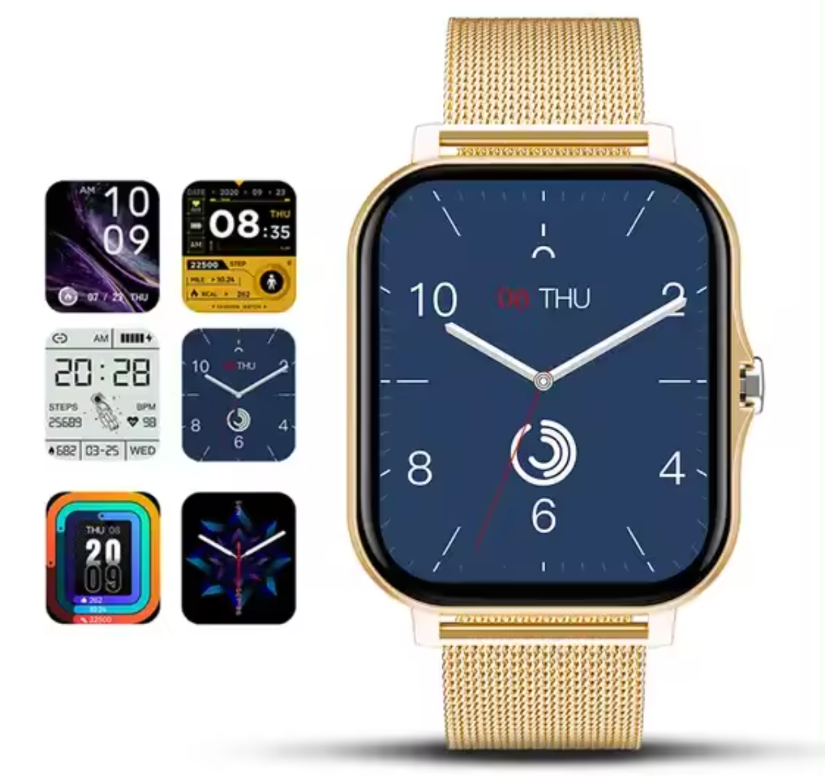 Montre Intelligente Femme Élégante Taille Unique Alliage Léger-5