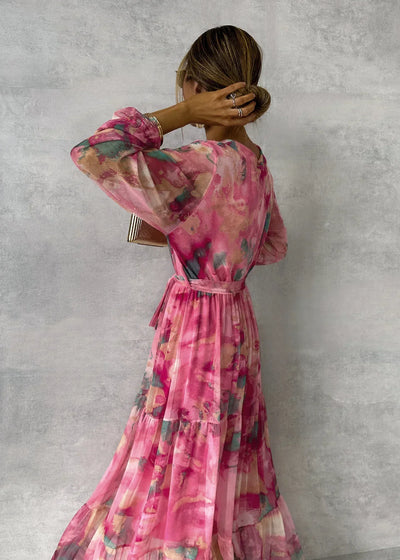 Robe Longue Femme – Manches Longues pour l’Été