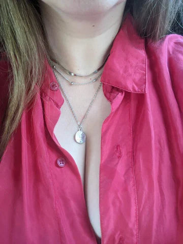 Collier à triple argent-5