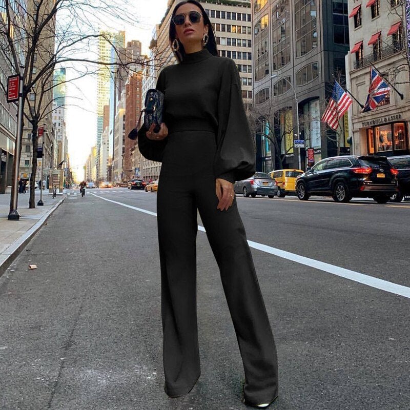 Combinaison Femme Chic Noire Taille M Polyester-2