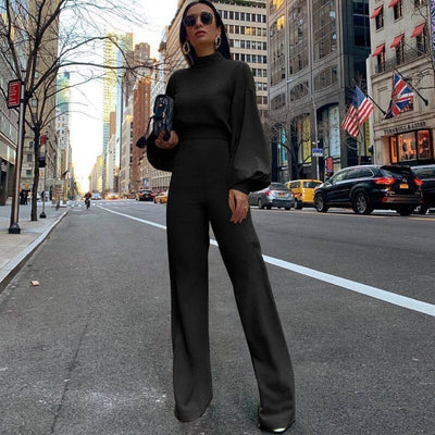 Combinaison Femme Chic Noire Taille M Polyester-2
